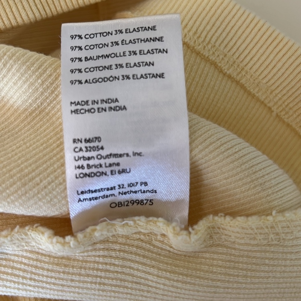 Maeve Pale Yellow Tie-Shoulder V-Neck Tank Top - Picture 9 of 9